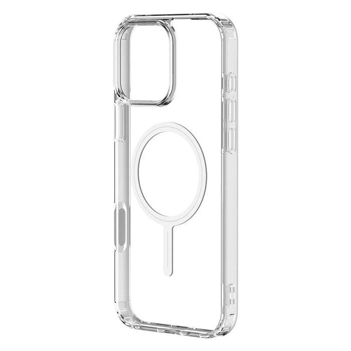 For iPhone 16 Pro Max Magnetic Case TPU + Acrylic Clear Phone Back Cover - 3