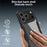 For iPhone 17 Pro Case Acrylic + TPU Clear Phone Cover with PET Screen Film - Black - 6