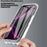 For iPhone 17 Pro Max Case TPU Frame Clear Acrylic Back Phone Cover with PET Film - 5