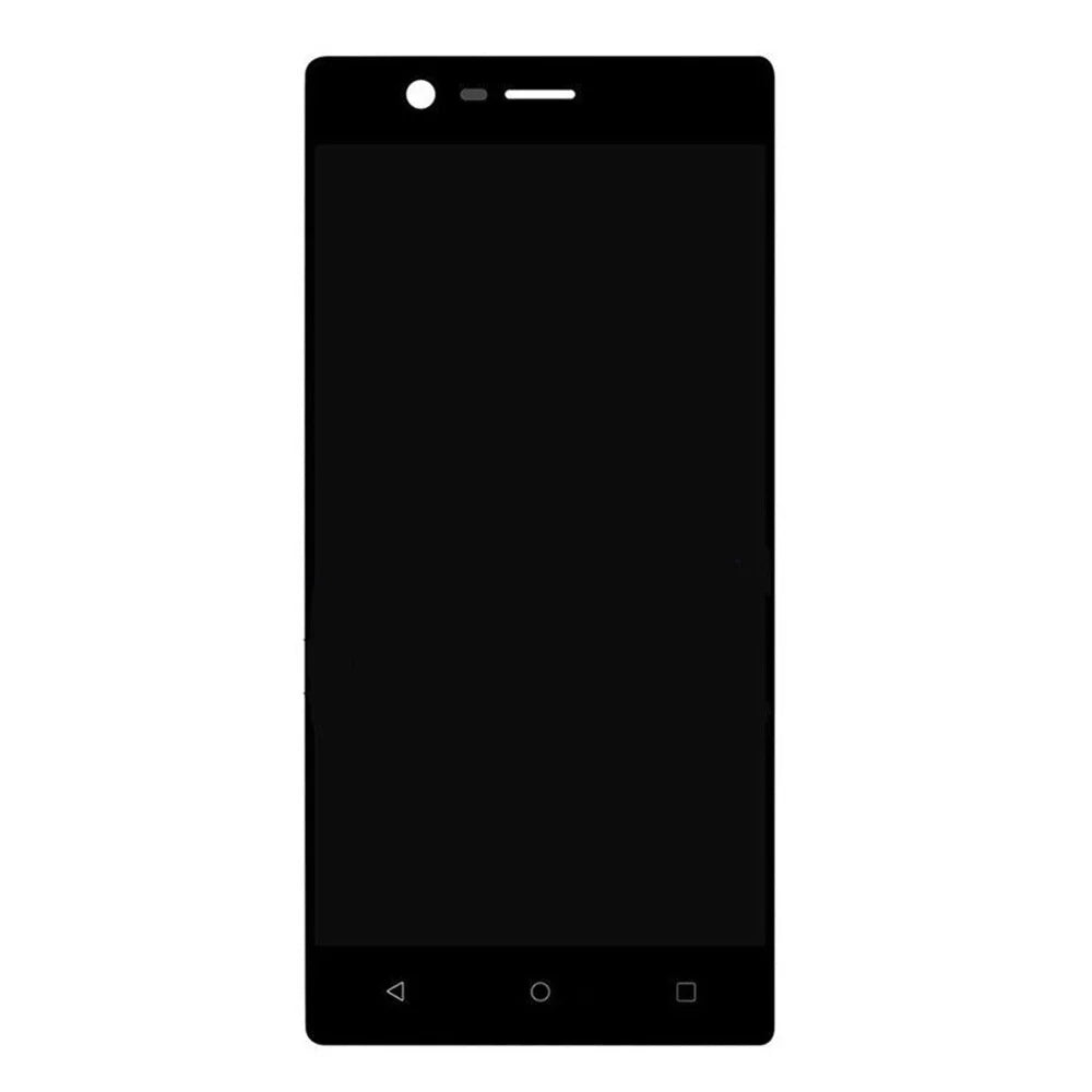 For Nokia 3 Grade C LCD Screen and Digitizer Assembly Replacement Part (without Logo) - Black - 2