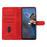 For iPhone 17 Case Butterfly Flower Pattern Skin-Touch Leather Phone Cover - Red - 2
