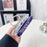For iPhone 16 Pro Magnetic Case Ring Kickstand TPU + PC Phone Cover with Lanyard - Black - 4