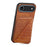 For iPhone Air Case with Card Holder Leather + PC + TPU Crocodile Textured Back Cover - Brown - 2