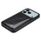 For iPhone 17 Pro Max Case with Card Holder Leather + PC + TPU Crocodile Textured Back Cover - Black - 4