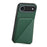 For iPhone Air Case Card Holder Kickstand Calf Textured Leather + PC + TPU Phone Cover - Green - 2