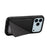 For iPhone 17 Pro Case Card Holder Kickstand Calf Textured Leather + PC + TPU Phone Cover - Black - 3