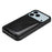 For iPhone 17 Pro Case Card Holder Kickstand Calf Textured Leather + PC + TPU Phone Cover - Black - 4