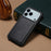 For iPhone 17 Pro Case Card Holder Kickstand Calf Textured Leather + PC + TPU Phone Cover - Black - 5