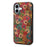 For iPhone 17 Case with Card Holder Kickstand Flowers Design Leather Phone Cover - Spring / Green - 1