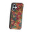 For iPhone 17 Case with Card Holder Kickstand Flowers Design Leather Phone Cover - Spring / Green - 2