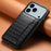 For iPhone 17 Pro Max Case Card Holder Kickstand Crocodile Texture Leather Back Phone Cover - Black - 6