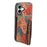 For iPhone 17 Case Flower Print Leather + PC + TPU Cover with Card Holder Kickstand - Winter / Blue - 2