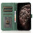 For iPhone 18 Pro / 17  Pro Case Color Splicing Wallet Stand Leather Phone Cover with Wrist Strap - Blue / Green - 2