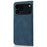 For iPhone 18 Pro / 17  Pro Case Color Splicing Wallet Stand Leather Phone Cover with Wrist Strap - Blue / Green - 6
