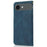For iPhone Air Case Color Splicing Wallet Stand Leather Phone Cover with Wrist Strap - Blue / Green - 6
