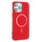 BINFEN COLOR For iPhone 15 Pro Max Case  BF40 Compatible with MagSafe Electroplated PU + TPU Phone Back Cover - Red - 2