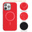 BINFEN COLOR For iPhone 15 Pro Max Case  BF40 Compatible with MagSafe Electroplated PU + TPU Phone Back Cover - Red - 4
