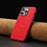 BINFEN COLOR For iPhone 15 Pro Max Case  BF40 Compatible with MagSafe Electroplated PU + TPU Phone Back Cover - Red - 6