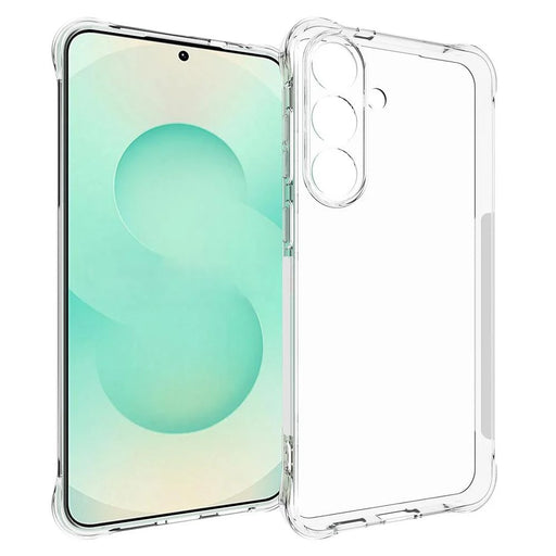 WANLONFENG For Samsung Galaxy S25 FE Case  WL Series 2.0mm TPU Phone Cover with Tempered Glass Film - Transparent - 2