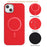 BINFEN COLOR For iPhone 15 Case  BF40 Compatible with MagSafe Electroplated PU + TPU Phone Back Cover - Red - 4