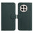 For OnePlus 13 Case Wallet Stand Litchi Texture Genuine Cow Leather Flip Phone Cover - Green - 1