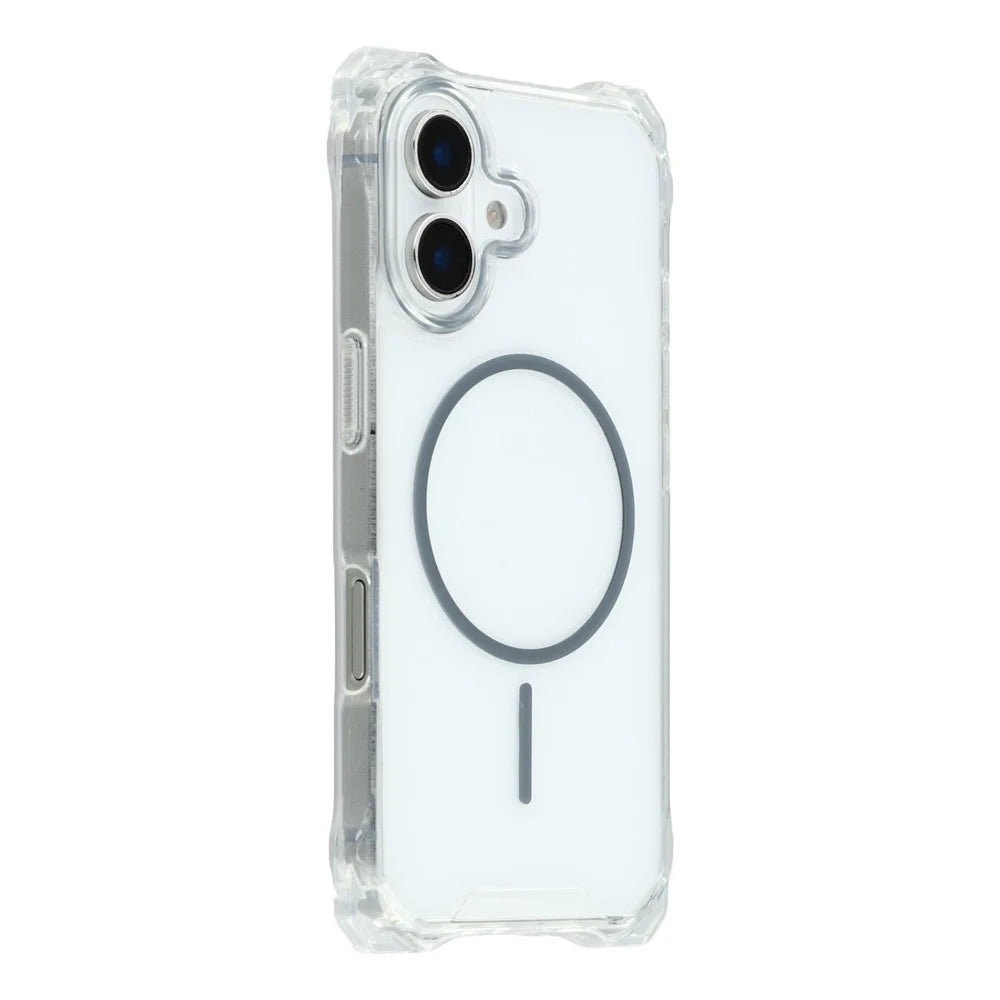 For iPhone 16 Magnetic Case Drop-Proof TPU + PC Phone Back Cover - Green - 1