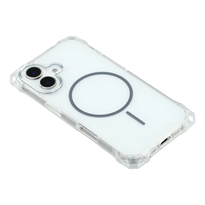 For iPhone 16 Magnetic Case Drop-Proof TPU + PC Phone Back Cover - Green - 4