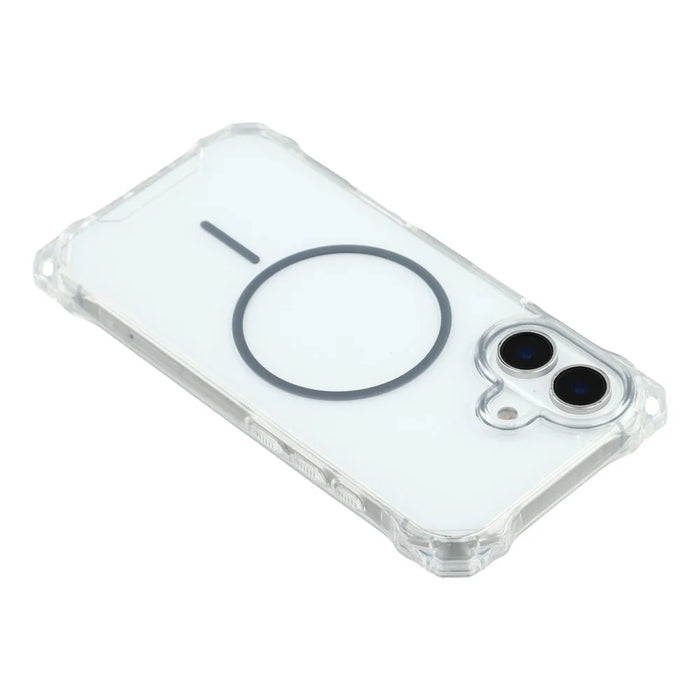 For iPhone 16 Magnetic Case Drop-Proof TPU + PC Phone Back Cover - Green - 5