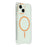 For iPhone 14 Magnetic Case Drop-Proof TPU + PC Phone Back Cover - Orange - 1