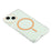 For iPhone 14 Magnetic Case Drop-Proof TPU + PC Phone Back Cover - Orange - 4