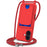 For iPhone 17 Case Liquid Silicone Card Holder Back Phone Cover with Lanyard - Red - 1