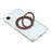 For iPhone 17e / 16e Magnetic Case Ring Kickstand TPU + PC Phone Cover - Brown - 5