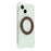 For iPhone 15 Magnetic Case Ring Kickstand TPU + PC Phone Cover with Lanyard - Brown - 3