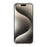 For iPhone 15 Magnetic Case Ring Kickstand TPU + PC Phone Cover with Lanyard - Brown - 4