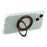 For iPhone 15 Magnetic Case Ring Kickstand TPU + PC Phone Cover with Lanyard - Brown - 5