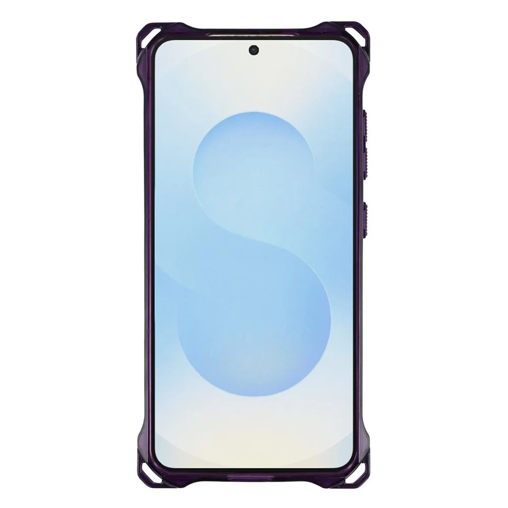 For Samsung Galaxy S25+  /  S24+ Magnetic Case Ring Kickstand TPU + PC Phone Cover - Purple - 2