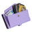 For Samsung Galaxy S25 FE Leather Case with Wrist Strap Wallet Stand Phone Cover - Purple - 5
