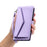 For Samsung Galaxy S25 FE Leather Case with Wrist Strap Wallet Stand Phone Cover - Purple - 6