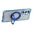 For Samsung Galaxy A16 5G  /  4G Magnetic Case Ring Kickstand TPU + PC Phone Cover - Blue - 3