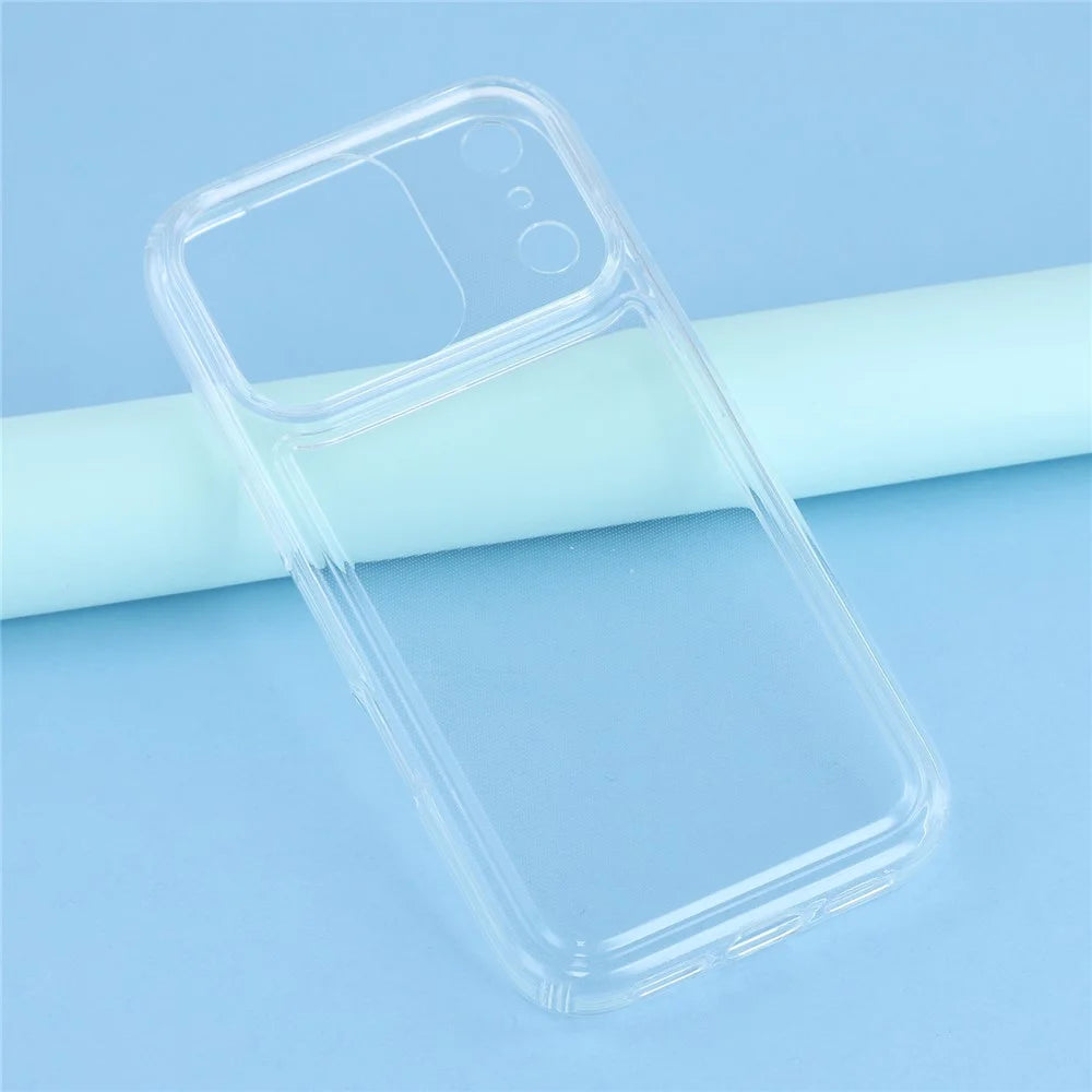 For iPhone 17 Pro Max Case HD Clear Soft TPU Phone Back Cover Airbag Protection - 3