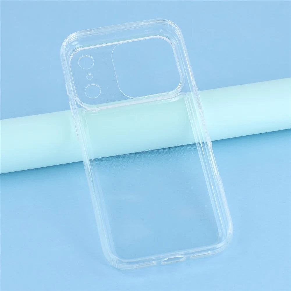 For iPhone 17 Pro Max Case HD Clear Soft TPU Phone Back Cover Airbag Protection - 4