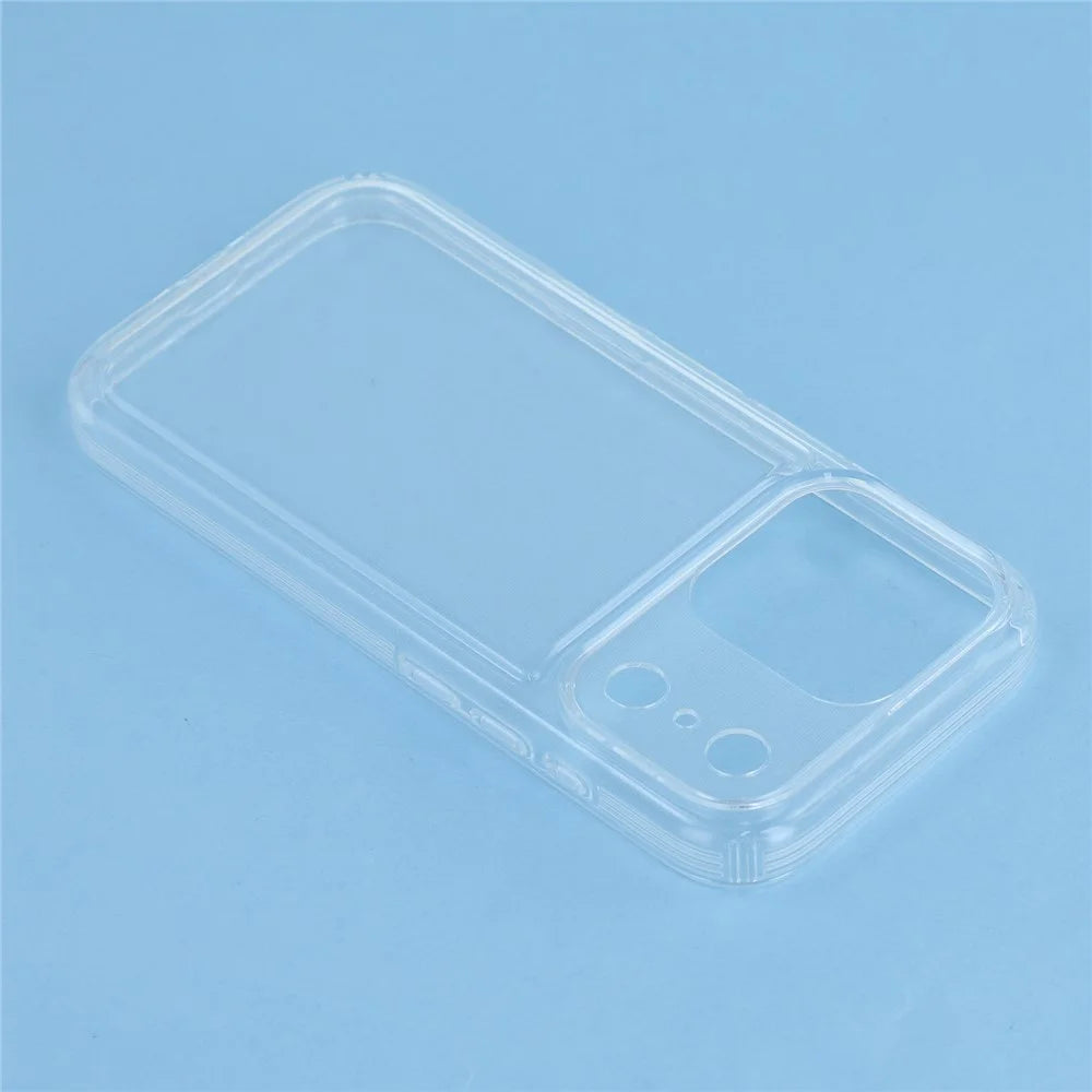 For iPhone 17 Pro Max Case HD Clear Soft TPU Phone Back Cover Airbag Protection - 5