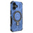For iPhone 17 Magnetic Case Rotating Metal Kickstand Shockproof PC + TPU Phone Back Cover - Dark Blue - 5