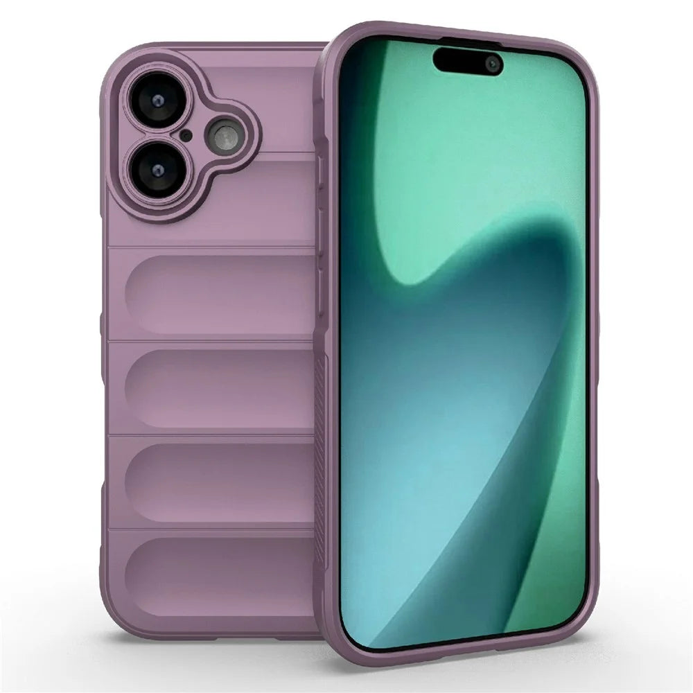 For iPhone 17 Case Anti-Drop Soft TPU Rugged Phone Back Cover - Light Purple - 1