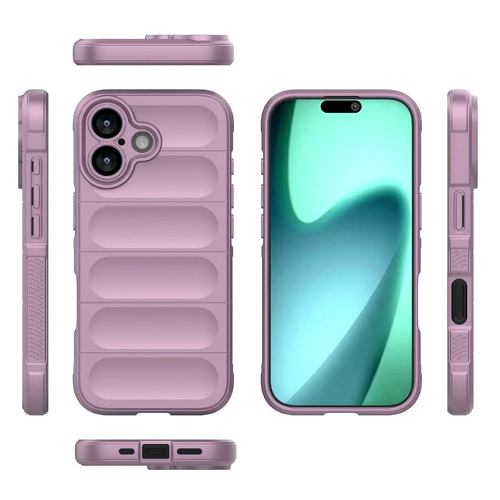 For iPhone 17 Case Anti-Drop Soft TPU Rugged Phone Back Cover - Light Purple - 2