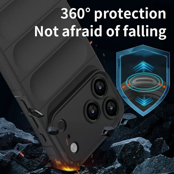 For iPhone 18 Pro Max / 17 Pro Max Case Anti-Drop Soft TPU Rugged Phone Back Cover - Wine Red - 3