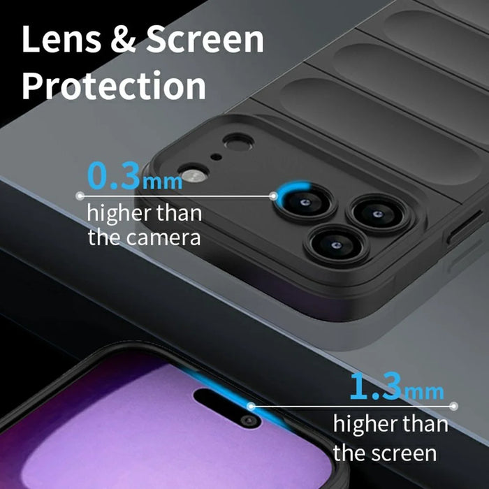 For iPhone 18 Pro Max / 17 Pro Max Case Anti-Drop Soft TPU Rugged Phone Back Cover - Wine Red - 6