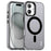 IMAK For iPhone 16 Case Compatible with MagSafe Candy Color Anti Drop TPU + PET Back Cover - Black - 1
