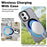 IMAK For iPhone 16 Case Compatible with MagSafe Candy Color Anti Drop TPU + PET Back Cover - Black - 3