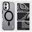 IMAK For iPhone 16 Case Compatible with MagSafe Candy Color Anti Drop TPU + PET Back Cover - Black - 5